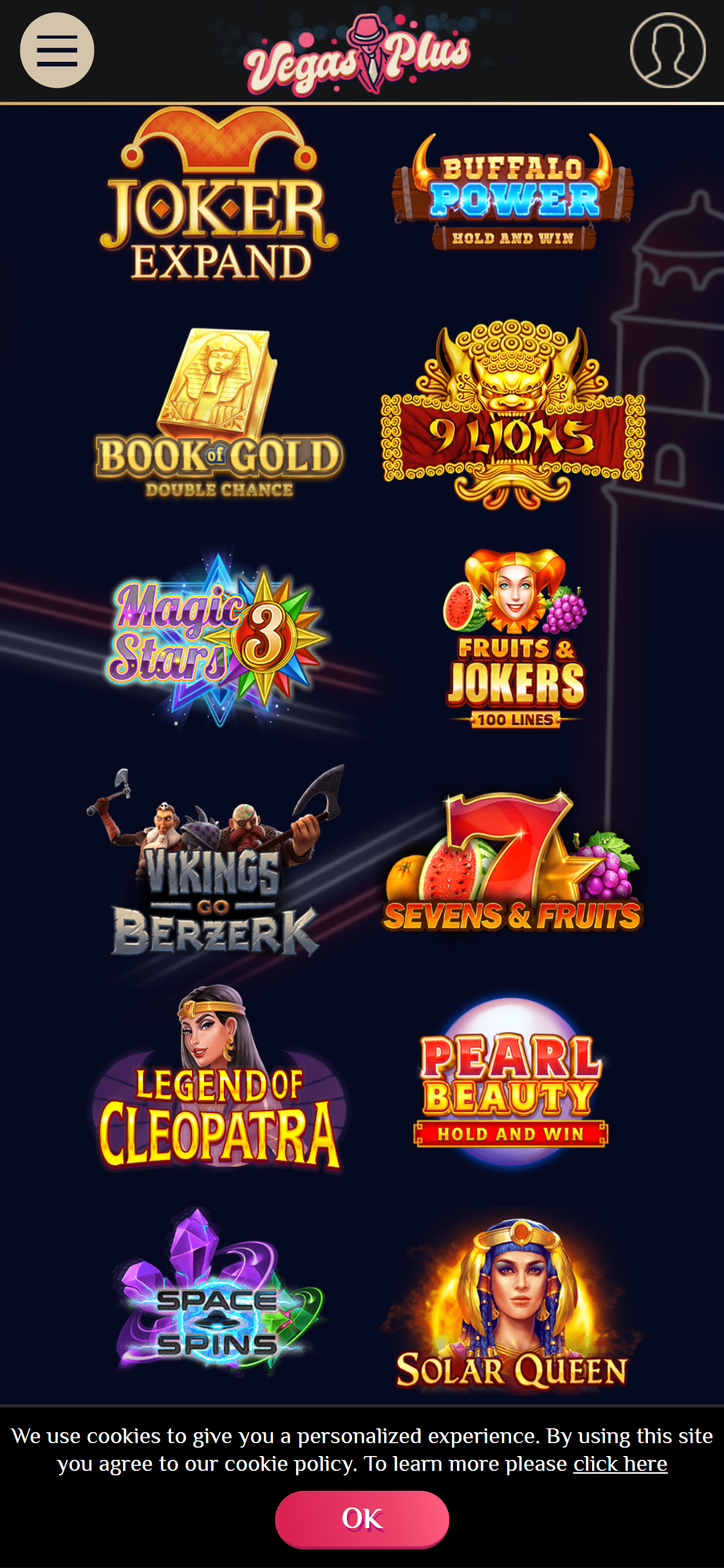 VegasPlus Casino Mobile Games Review
