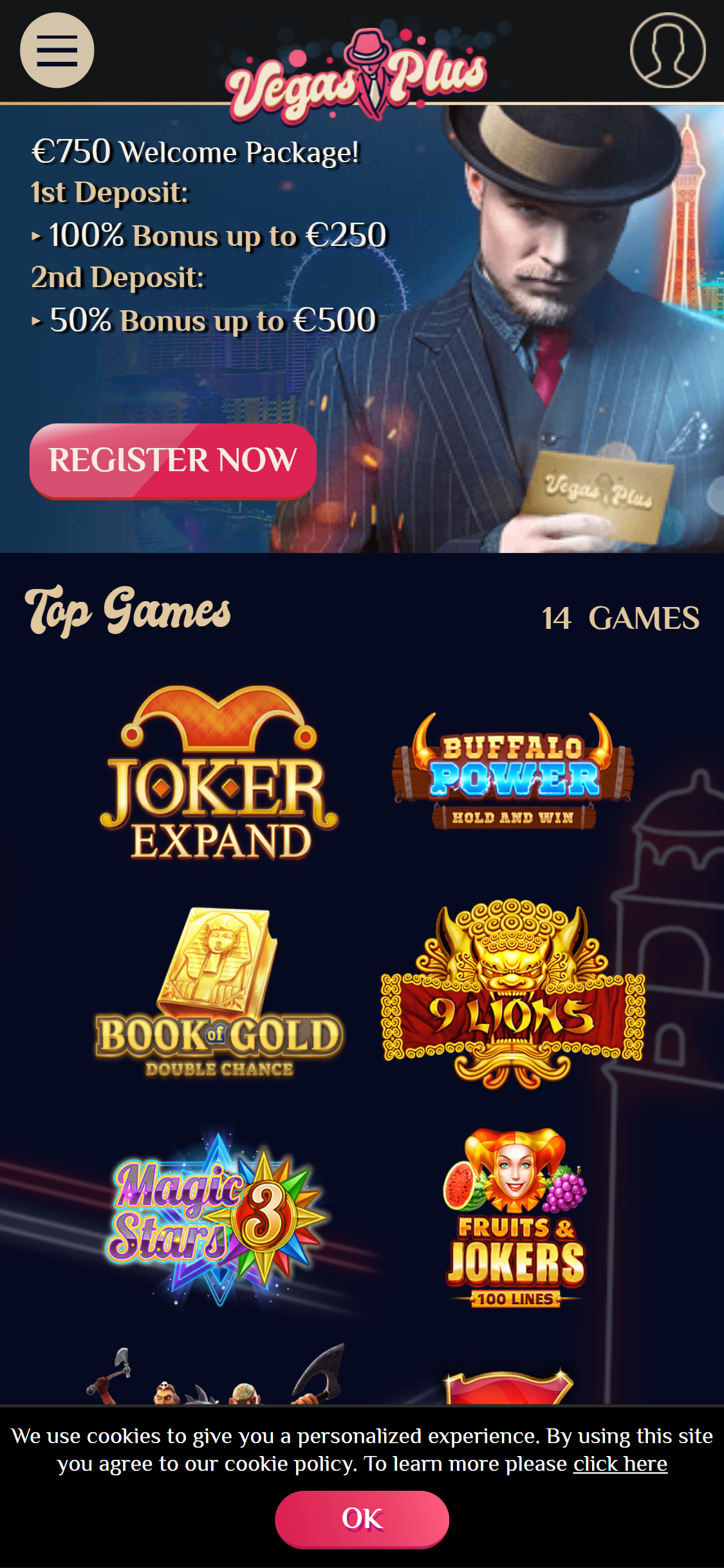 VegasPlus Casino Mobile Review