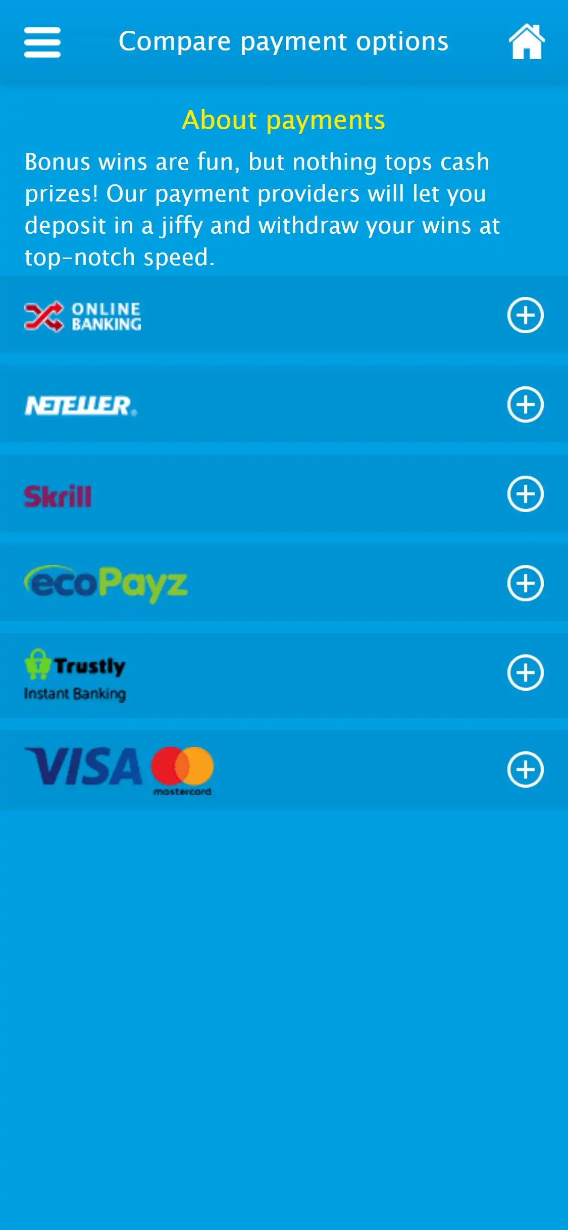 Vera & John Casino Mobile Payment Methods Review