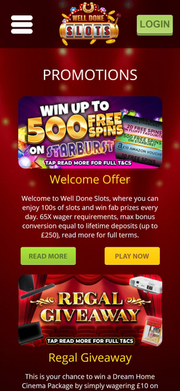 Well Done Slots Casino Mobile No Deposit Bonus Review