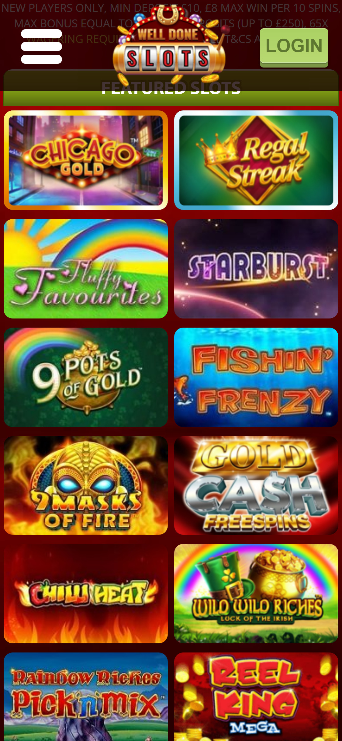 Well Done Slots Casino Mobile Games Review