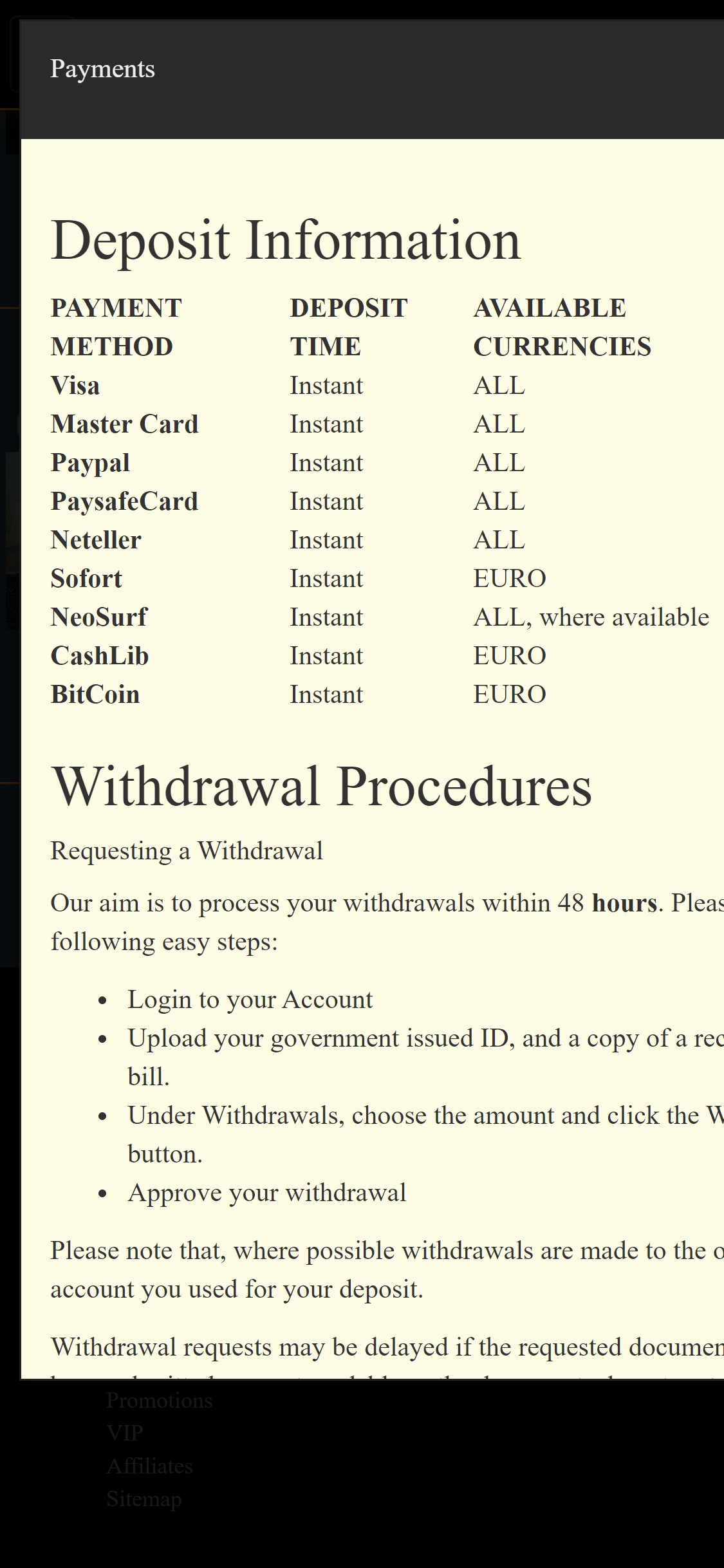 WikiWins Mobile Payment Methods Review