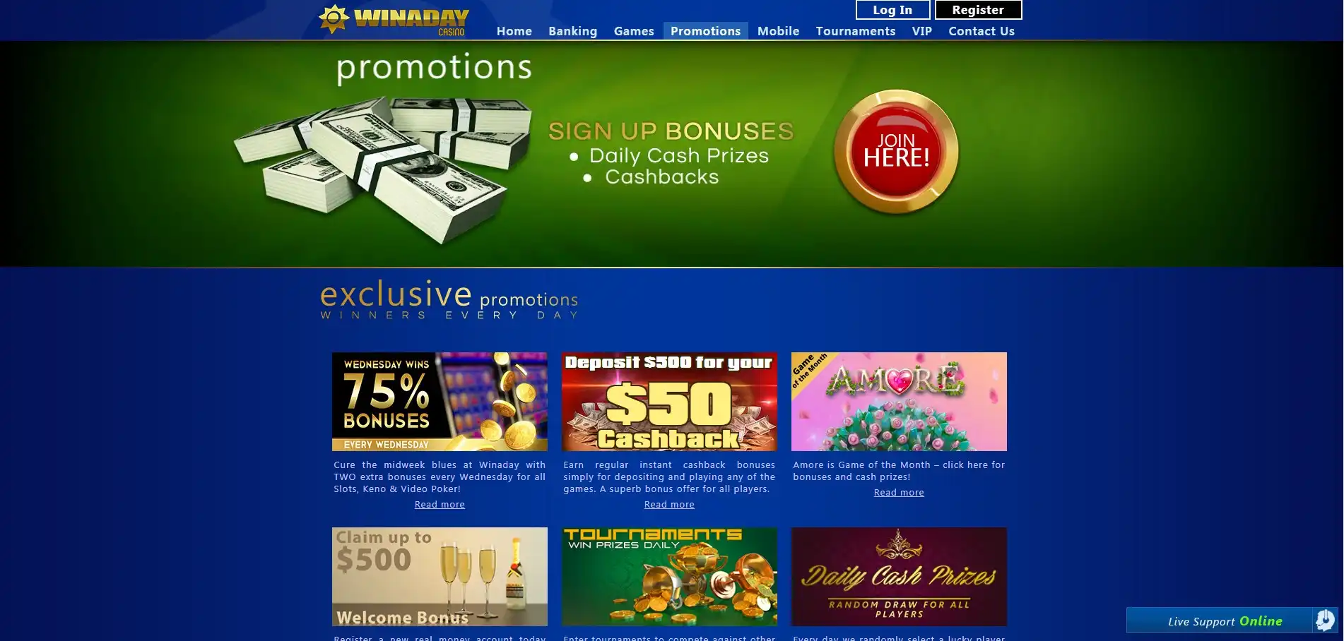Win A Day Casino No Deposit Bonus