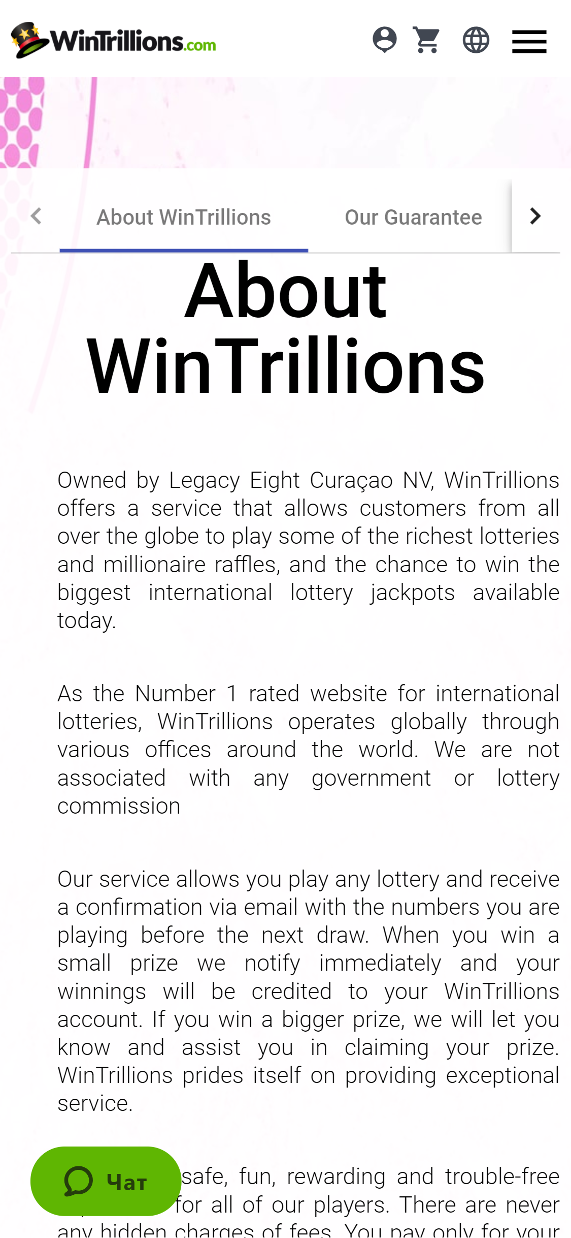 Win Trillions Mobile Support Review