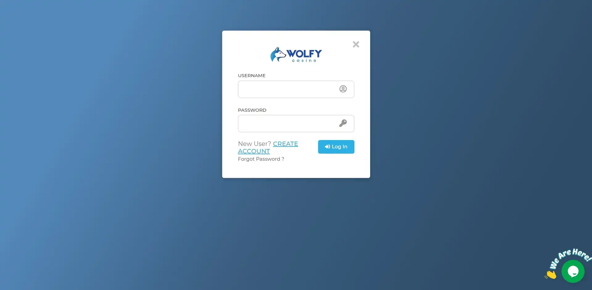 Wolfy Casino Login