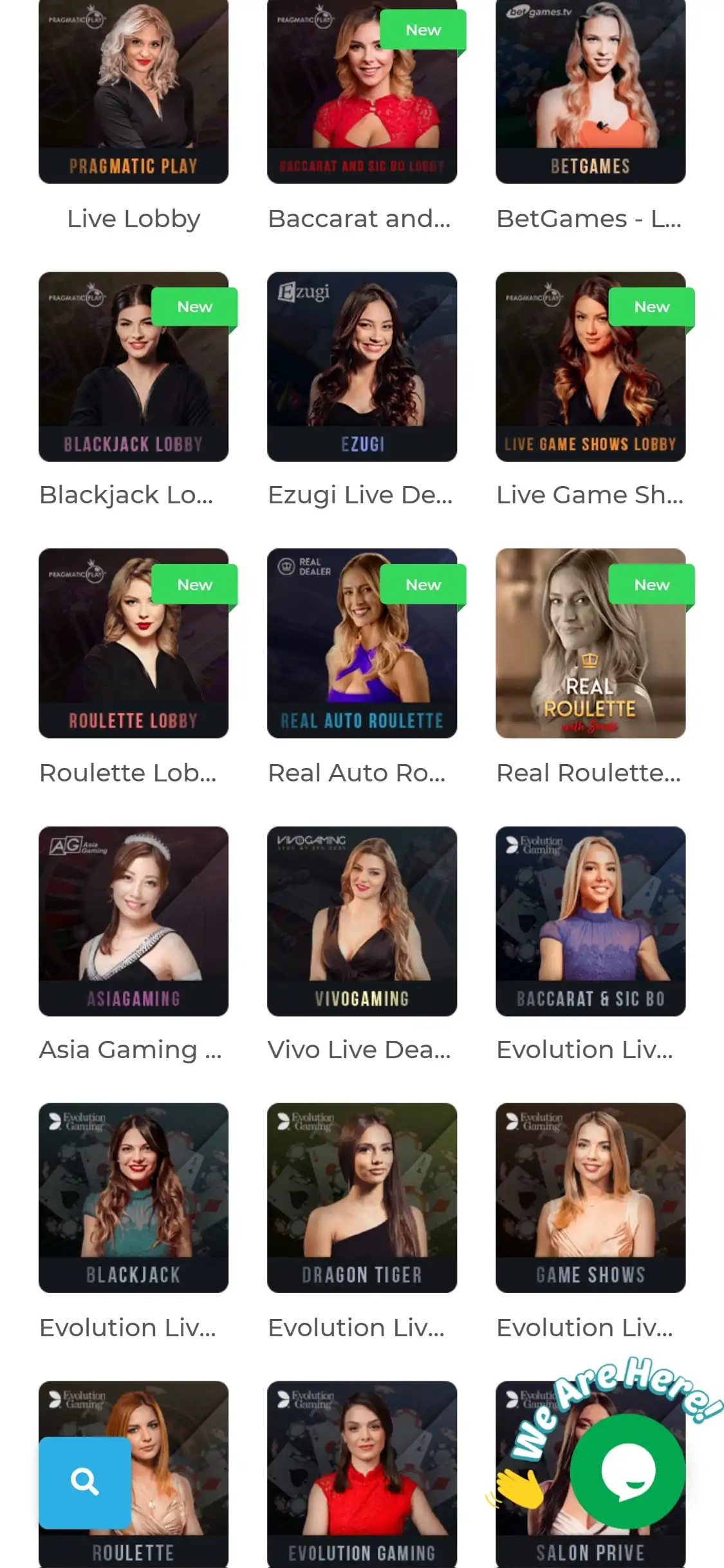 Wolfy Casino Mobile Live Dealer Games Review