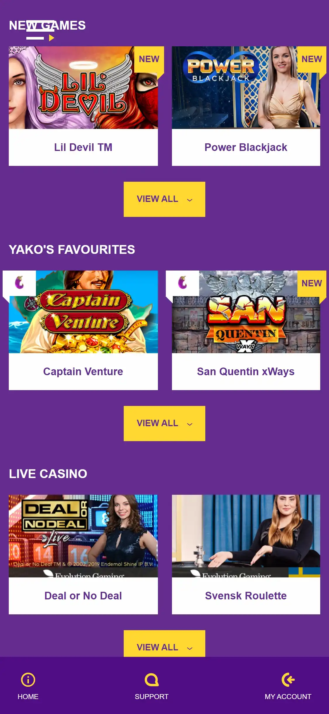Yako Casino Mobile Games Review