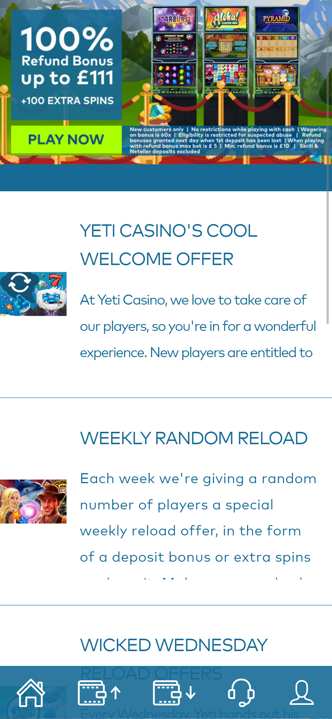 Yeti Casino Mobile No Deposit Bonus Review