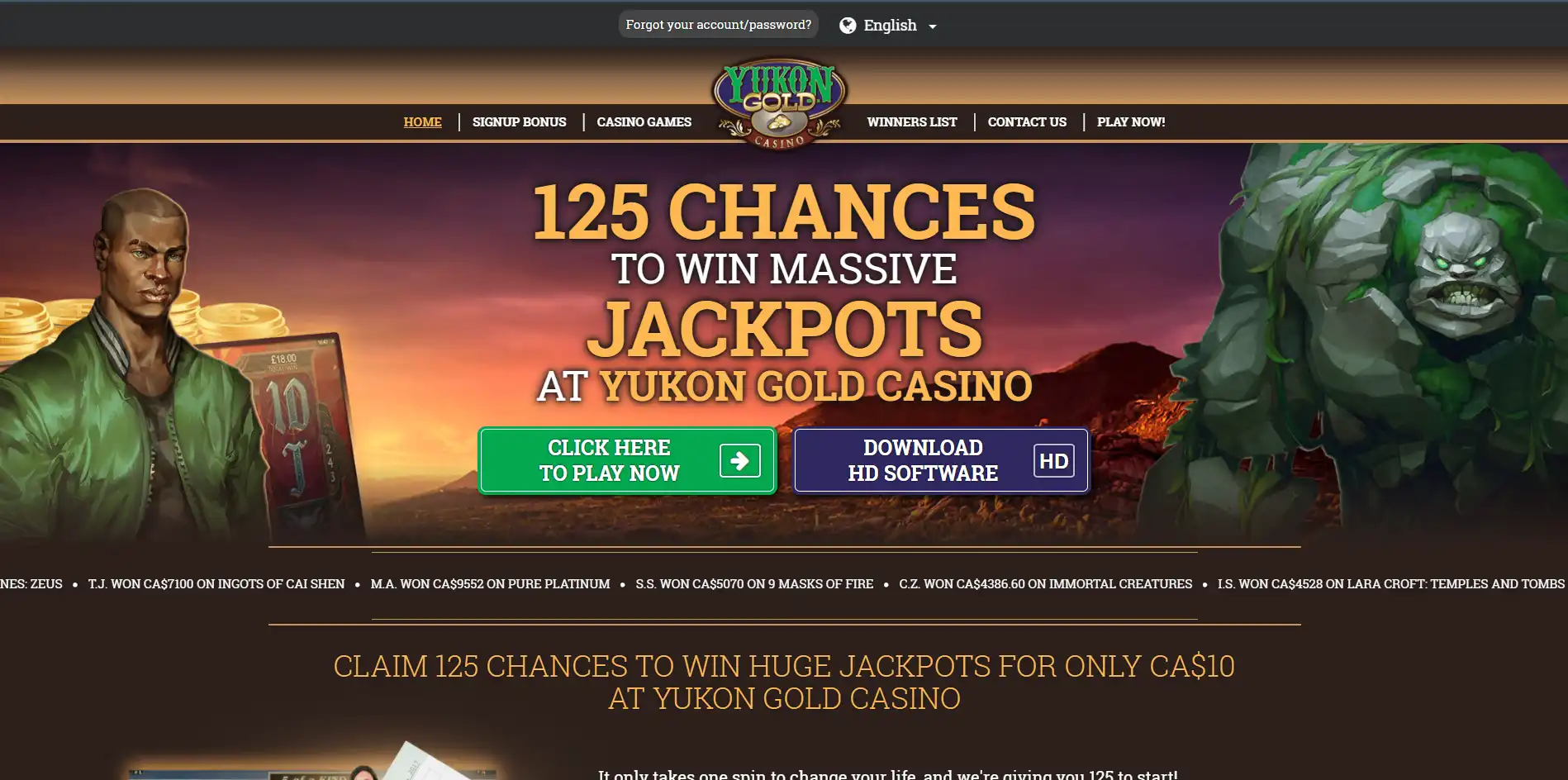 Yukon Gold Casino EU Review
