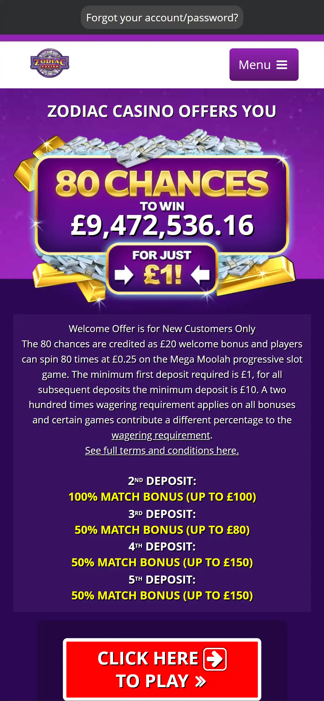 Zodiac Casino Mobile Review