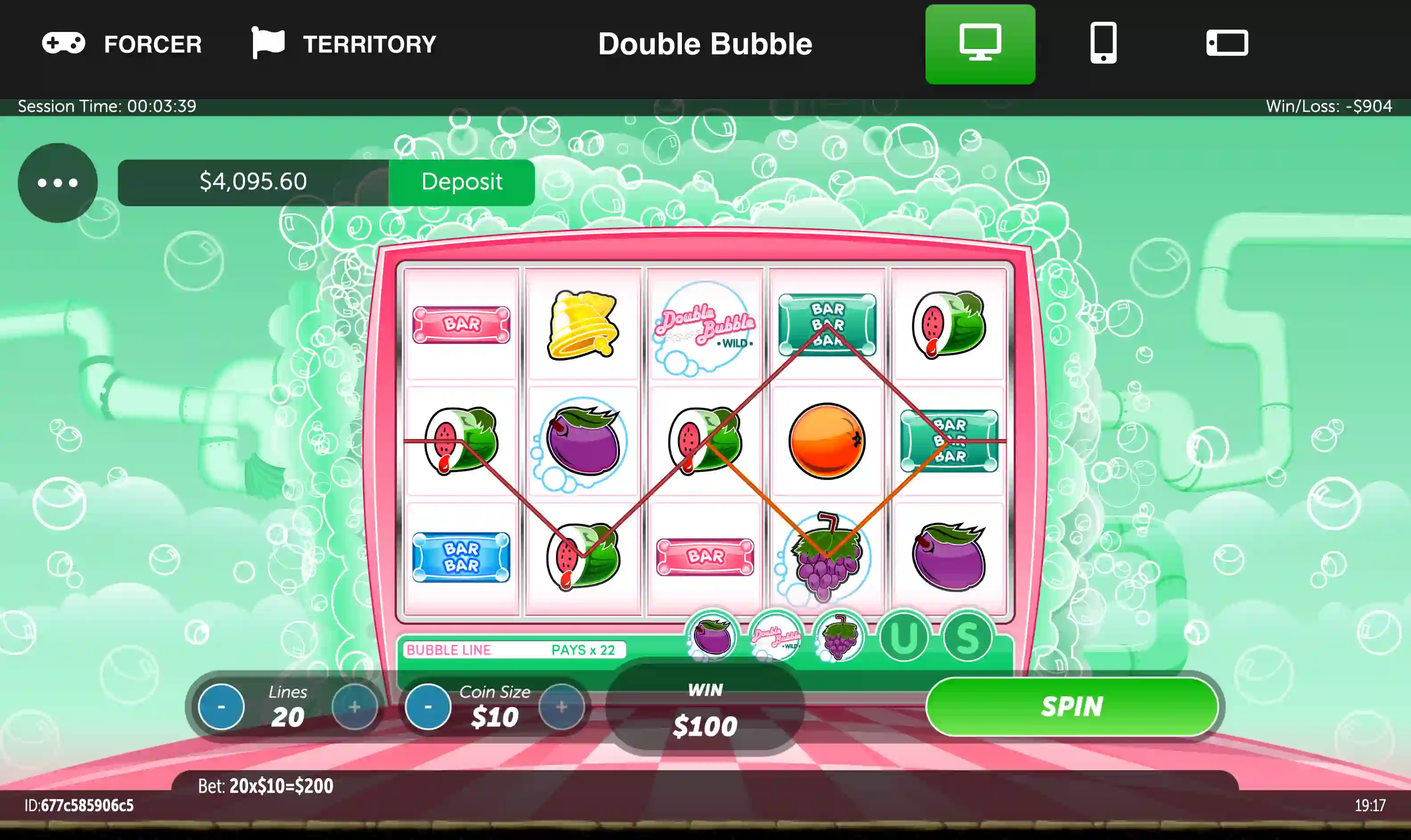 The Double Bubble Online Slot Demo Game by Roxor Gaming