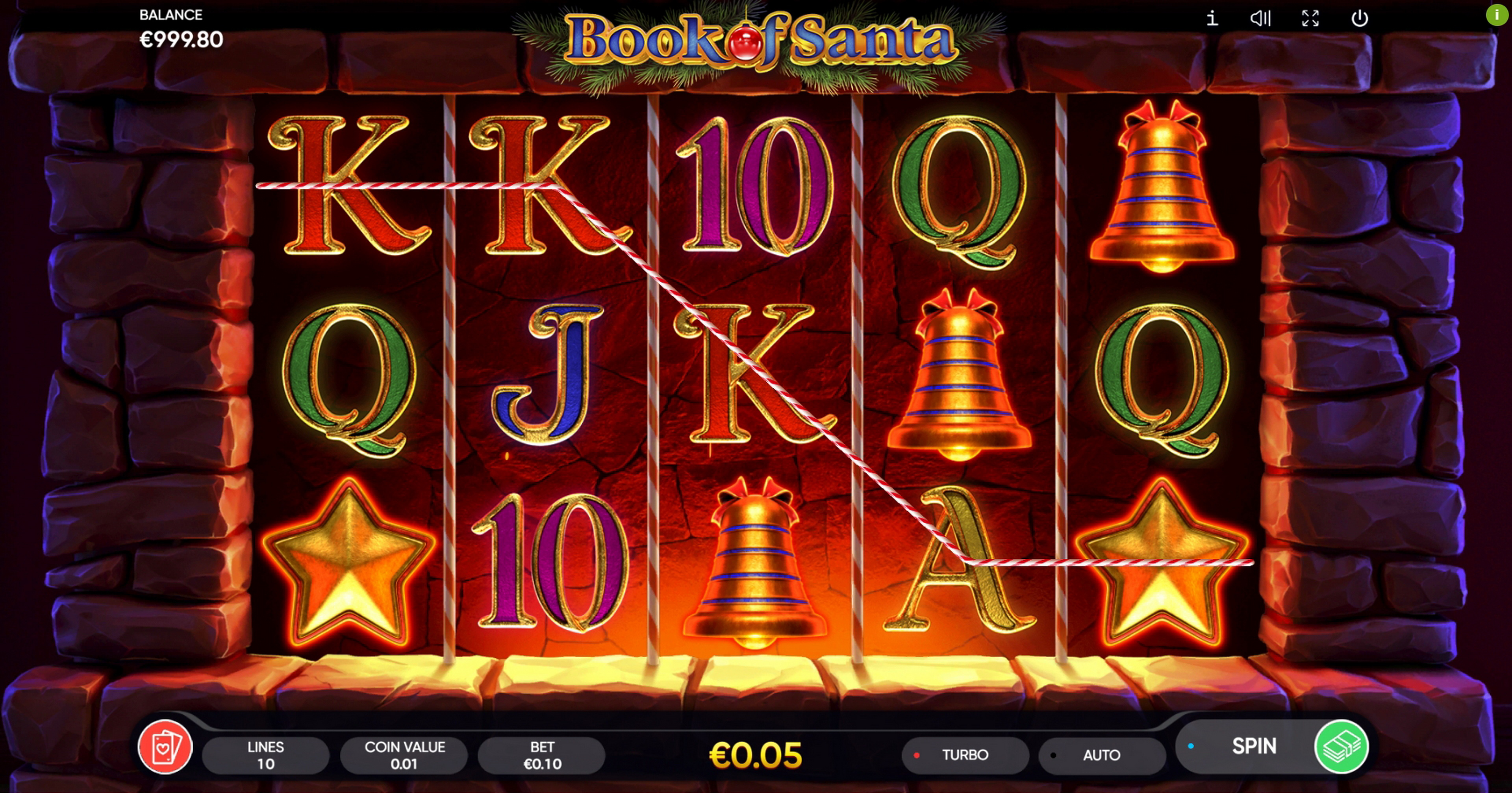 Win Money in Book of Santa Free Slot Game by Endorphina