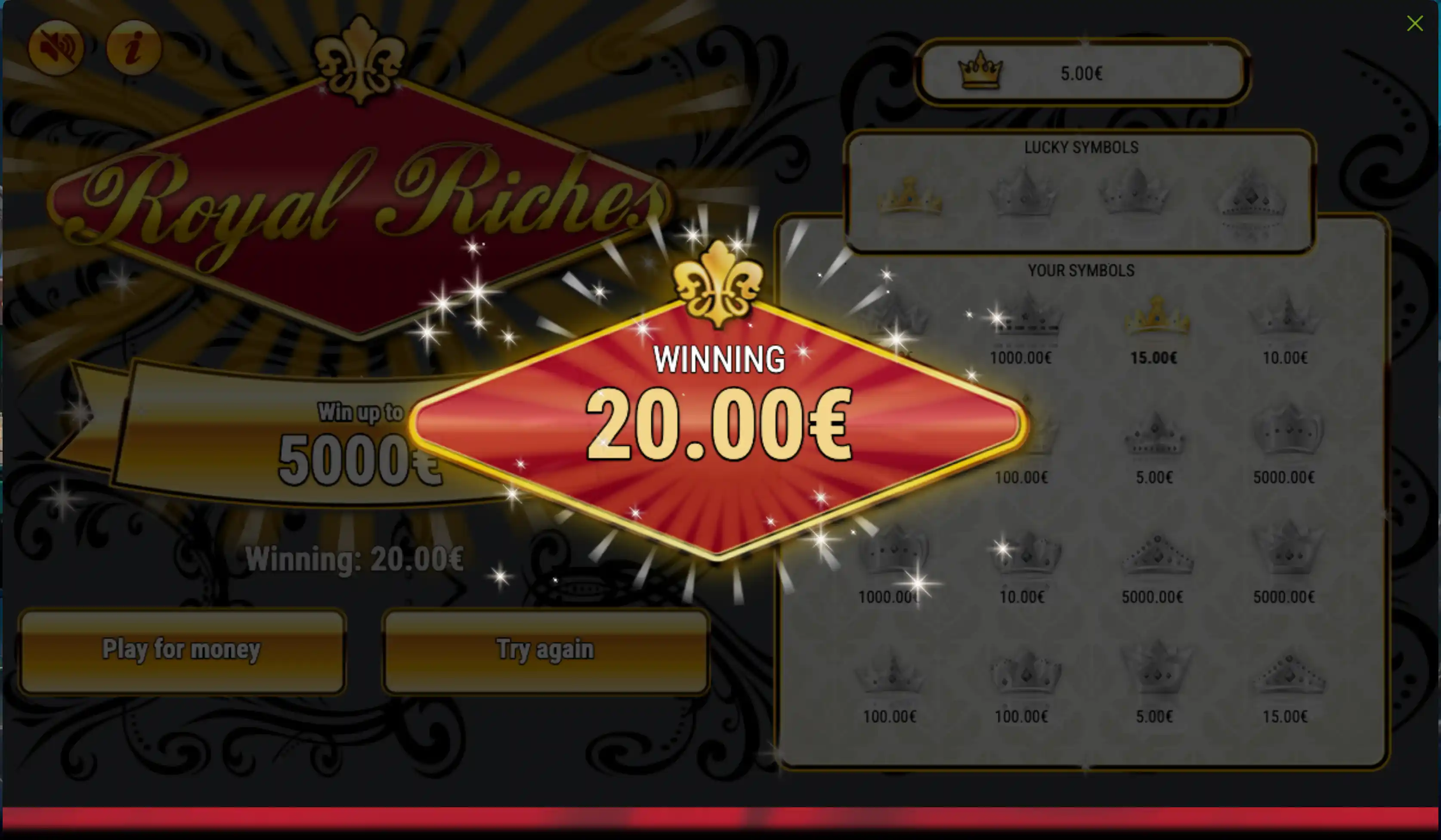 Royal Riches demo