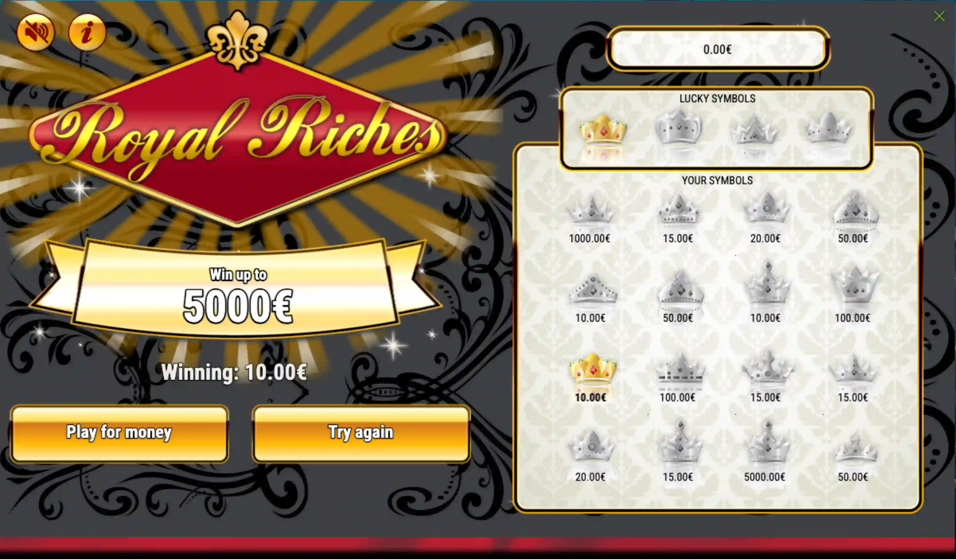 Royal Riches demo