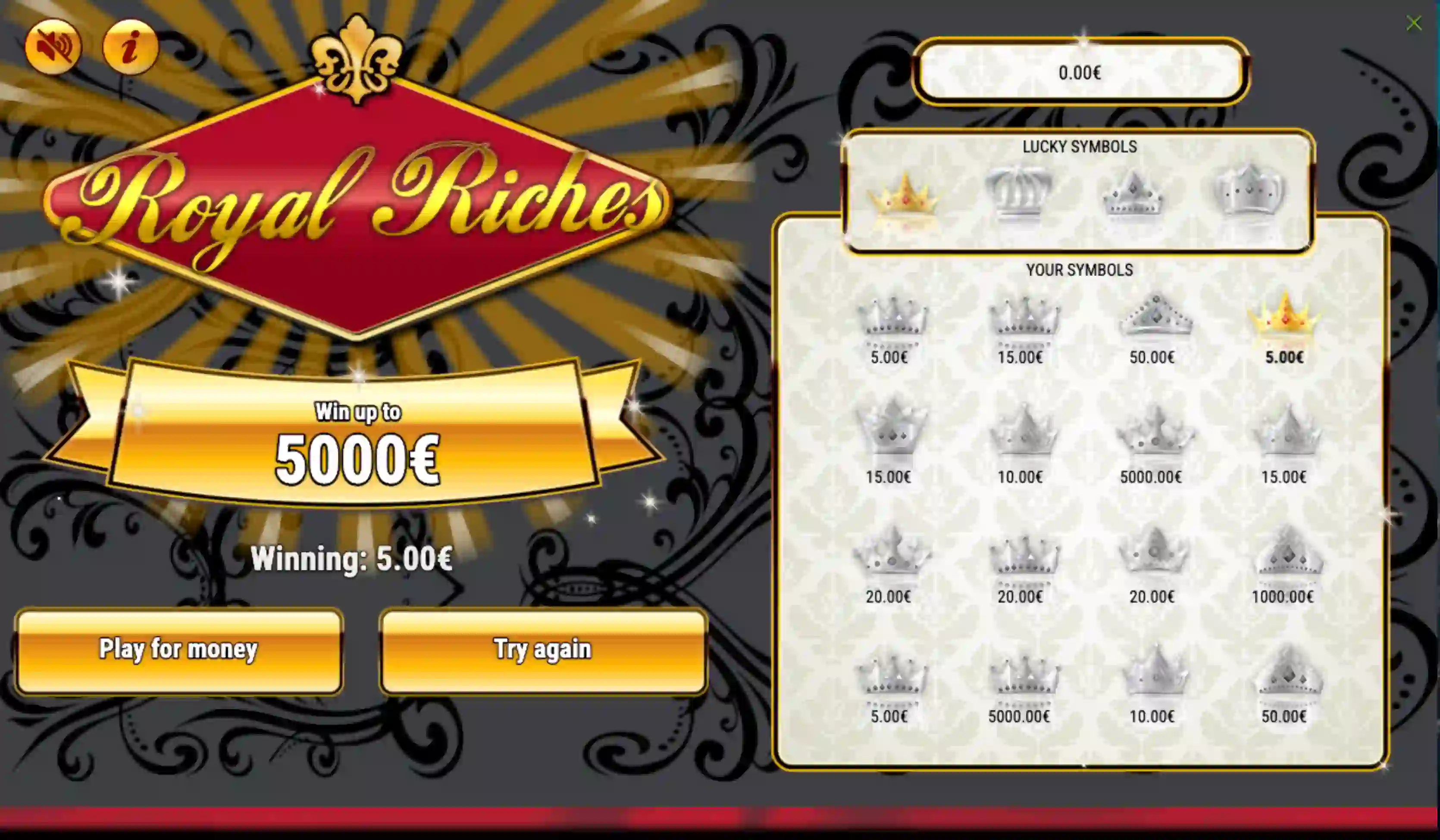 Royal Riches demo